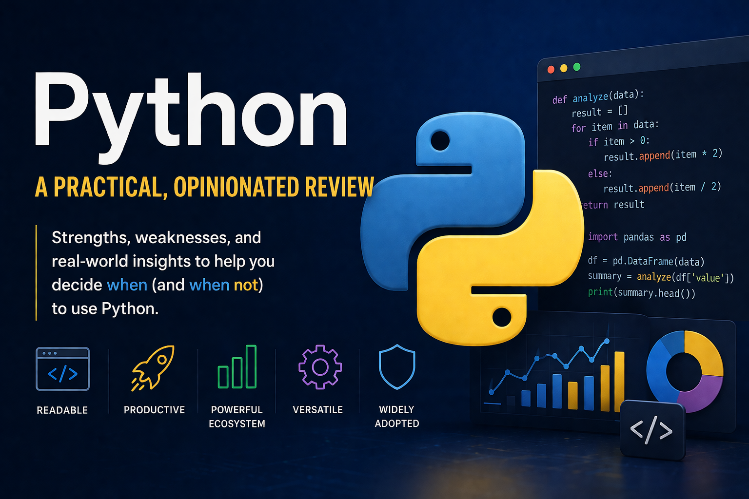 Write a product review of Python.
